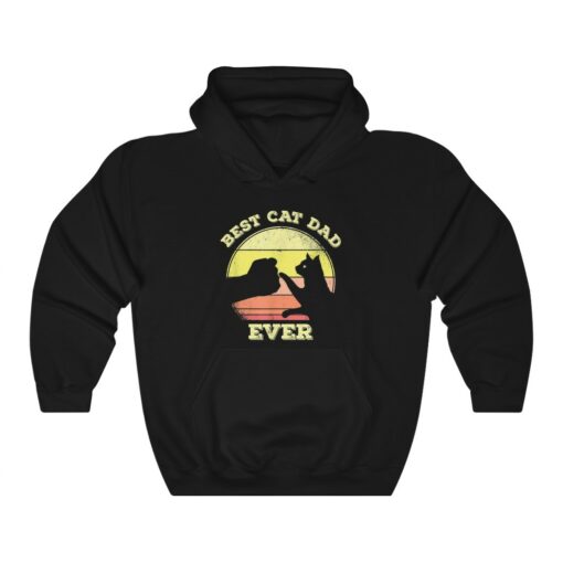 Best Cat Dad Ever Funny Cat Lover Gift For Men Hoodie