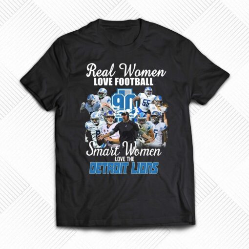 Best Detroit Lions Real Women Love Football T-shirt