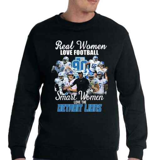 Best Detroit Lions Real Women Love Football T-shirt