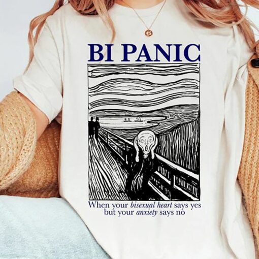 Bi Panic Shirt Bisexual Panic Shirt Funny Bisexual Tee