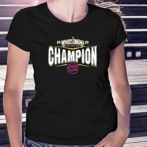 Bianca Belair Wrestlemania Goes Hollywood 39 Champion Shirt