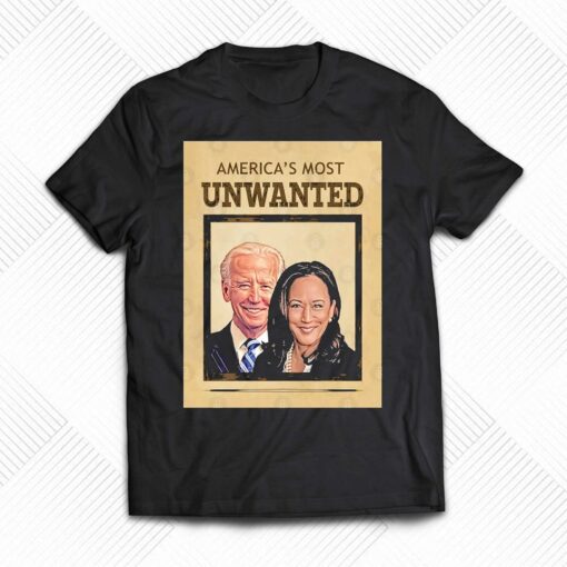 Biden Harris Americas Most Unwanted T-shirt