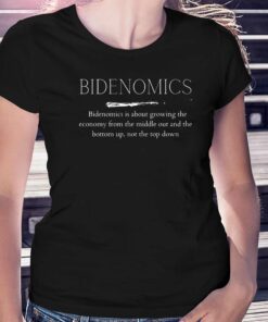 Bidenomics White Text Political Shirt Bidenomics White Text Political Shirt