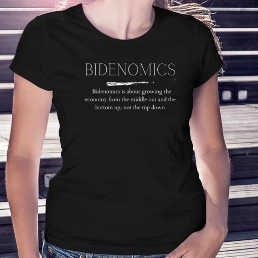 Bidenomics White Text Political Shirt