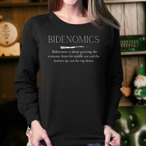 Bidenomics White Text Political Shirt