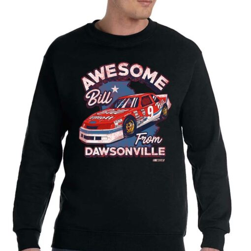 Bill Elliott Checkered Flag Sports Awesome Bill From Dawsonville T-shirt