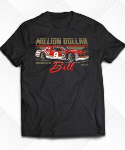 Bill Elliott Checkered Flag Sports Million Dollar Bill T-shirt Bill Elliott Checkered Flag Sports Million Dollar Bill T-shirt