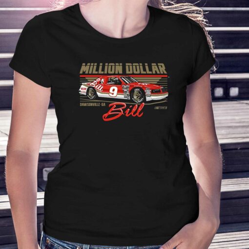 Bill Elliott Checkered Flag Sports Million Dollar Bill T-shirt