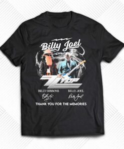 Billy Joel Zz Top Thank You For The Memories Signatures Shirt Billy Joel Zz Top Thank You For The Memories Signatures Shirt