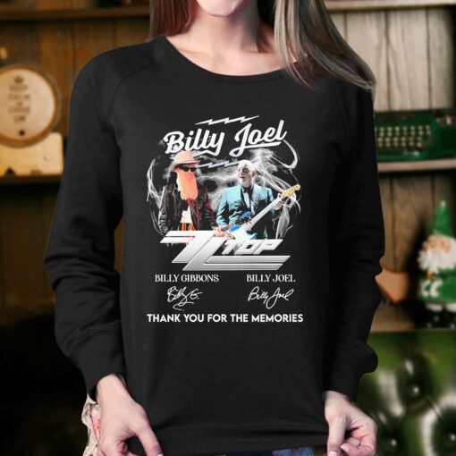 Billy Joel Zz Top Thank You For The Memories Signatures Shirt