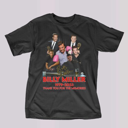 Billy Miller 1979 – 2023 Thank You For The Memories T-shirt