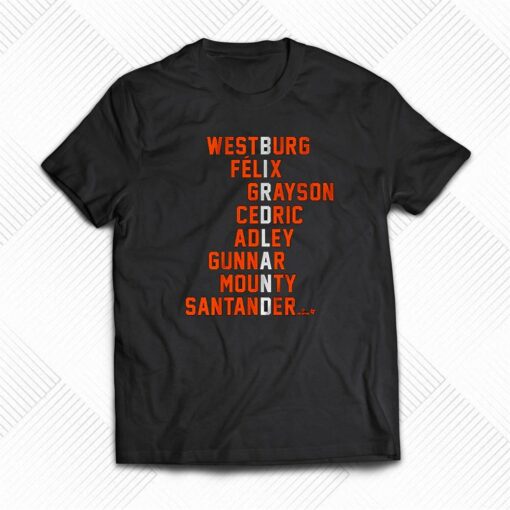 Birdland Names Westburg Felix Grayson Cedric Adley Gunnar Shirt