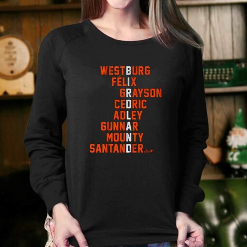 Birdland Names Westburg Felix Grayson Cedric Adley Gunnar Shirt