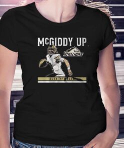 Birmingham Stallions Alex Mcgough Mcgiddy Up T-shirt Birmingham Stallions Alex Mcgough Mcgiddy Up T-shirt