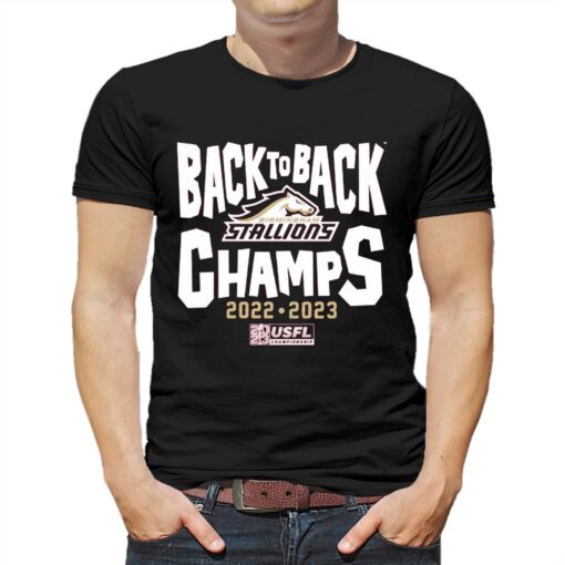 Birmingham Stallions Back-to-back Champs Shirt