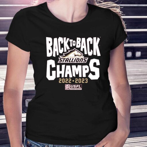 Birmingham Stallions Back-to-back Champs Shirt