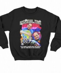 Bisexual Time Let’s Have A Crush With The Word And Do Fondling To The Genders Shirt Bisexual Time Let’s Have A Crush With The Word And Do Fondling To The Genders Shirt