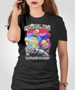 Bisexual Time Let’s Have A Crush With The Word And Do Fondling To The Genders Shirt Bisexual Time Let’s Have A Crush With The Word And Do Fondling To The Genders Shirt