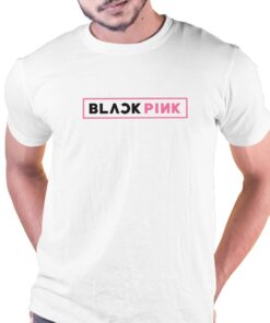 Black Pink Vintage Shirt – Kpop Music Trending Short Sleeve Tee Tops