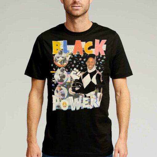 Black Power Mighty Morphin Power Rangers Shirt