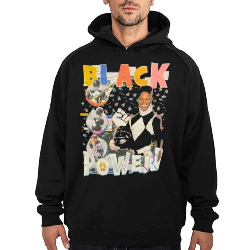 Black Power Mighty Morphin Power Rangers Shirt