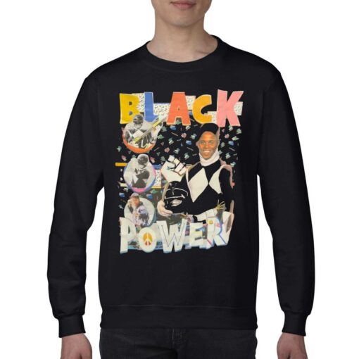 Black Power Mighty Morphin Power Rangers Shirt