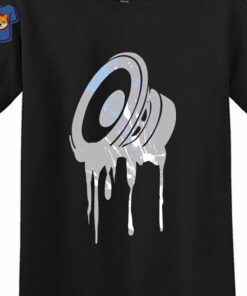 Black Speaker T-shirt For Cement Grey Jordan 11 Retro Low Blue Black Speaker T-shirt For Cement Grey Jordan 11 Retro Low Blue