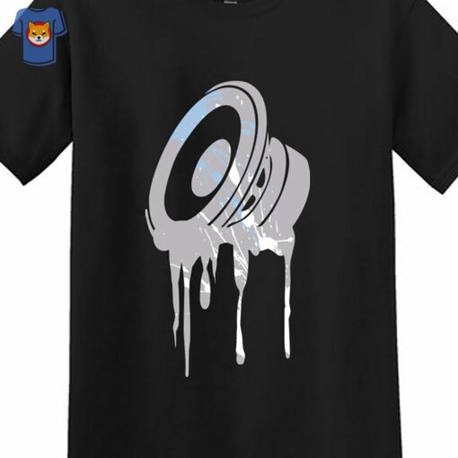 Black Speaker T-shirt For Cement Grey Jordan 11 Retro Low Blue