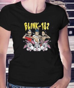 Blink-182 Band Bunnies Boyfriend Fit Girls T-shirt Blink-182 Band Bunnies Boyfriend Fit Girls T-shirt