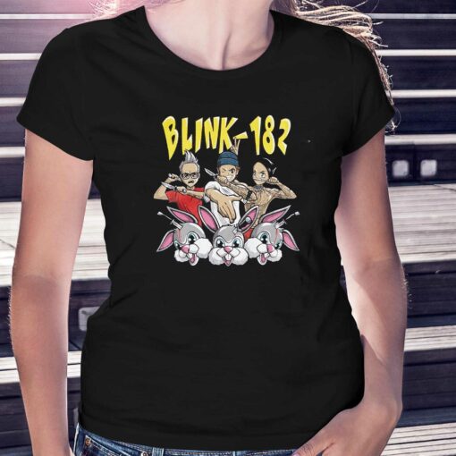 Blink-182 Band Bunnies Boyfriend Fit Girls T-shirt