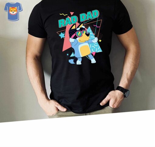 Bluey Rad Dad T Shirt Bluey And Bandit T-shirt