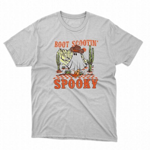 Boot Scootin Spooky Western Halloween Ghost Spooky Season Shirt