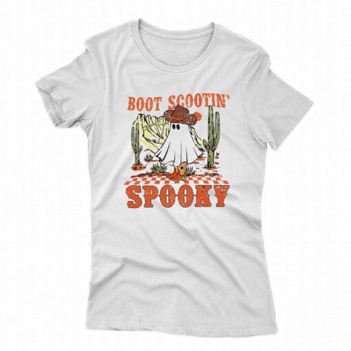 Boot Scootin Spooky Western Halloween Ghost Spooky Season Shirt