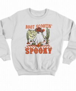 Boot Scootin Spooky Western Halloween Ghost Spooky Season Shirt 4