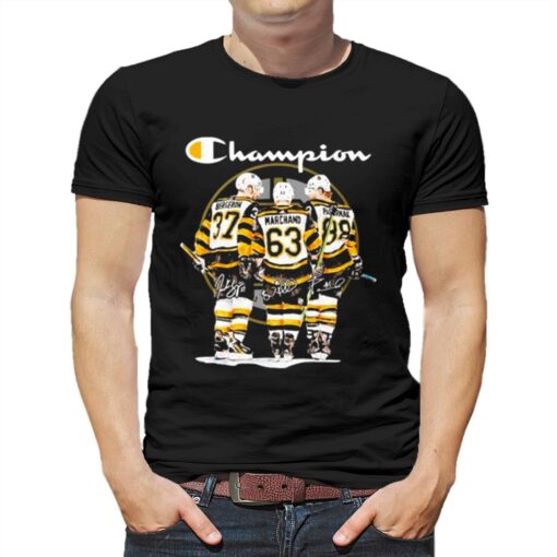 Boston Bergerow Marchand Pas Rnak Champions Sugnature T-shirt