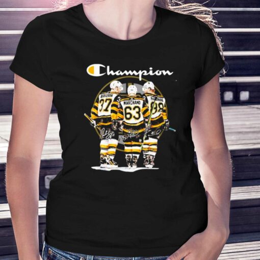 Boston Bergerow Marchand Pas Rnak Champions Sugnature T-shirt