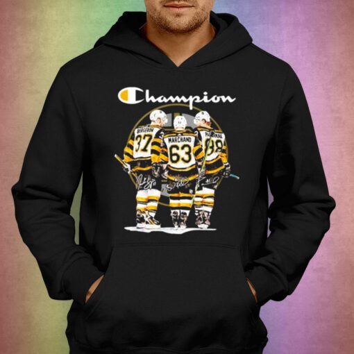 Boston Bergerow Marchand Pas Rnak Champions Sugnature T-shirt