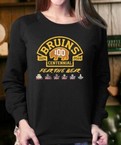 Boston Bruins 100th Anniversary 1924 2024 Fear The Bear Shirt 4