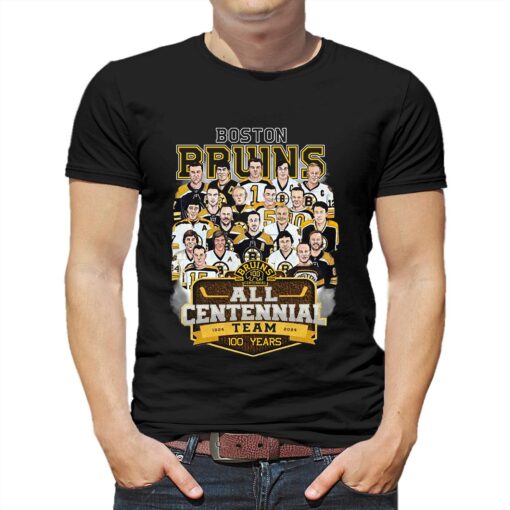 Boston Bruins All Centennial Team 100 Years 1924 – 2024 T-shirt