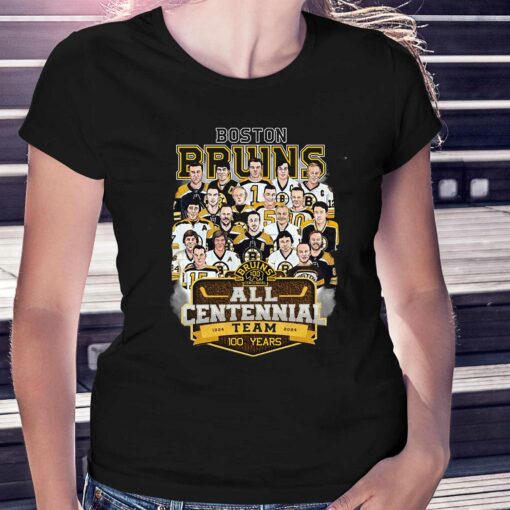 Boston Bruins All Centennial Team 100 Years 1924 – 2024 T-shirt