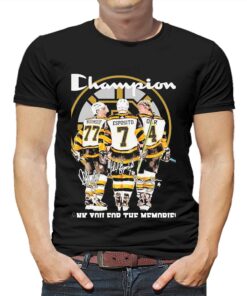 Boston Bruins Champion Ray Bourque Phil Esposito And Bobby Orr Thank You For The Memories Signatures Shirt Boston Bruins Champion Ray Bourque Phil Esposito And Bobby Orr Thank You For The Memories Signatures Shirt