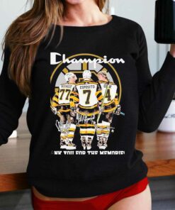 Boston Bruins Champion Ray Bourque Phil Esposito And Bobby Orr Thank You For The Memories Signatures Shirt Boston Bruins Champion Ray Bourque Phil Esposito And Bobby Orr Thank You For The Memories Signatures Shirt