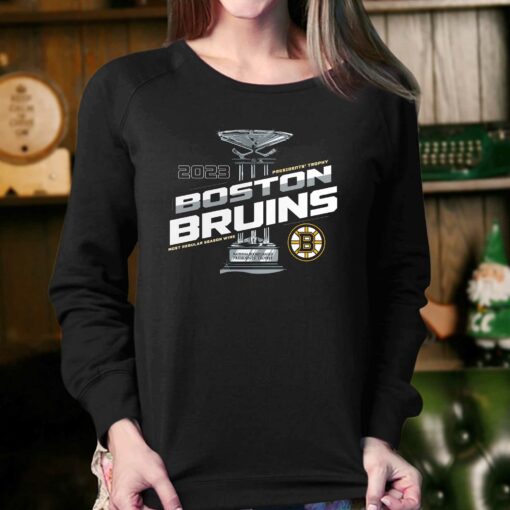 Boston Bruins Fanatics Branded 2023 Presidents’ Trophy T-shirt