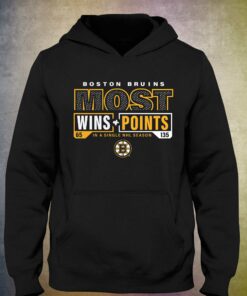 Boston Bruins Fanatics Branded Most Ever Nhl Wins Points T-shirt 2 Boston Bruins Fanatics Branded Most Ever Nhl Wins Points T shirt 3