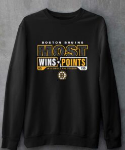 Boston Bruins Fanatics Branded Most Ever Nhl Wins Points T-shirt 3 Boston Bruins Fanatics Branded Most Ever Nhl Wins Points T shirt 4