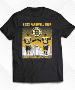 Boston Bruins Patrice Bergeron And David Krejci 2023 Farewell Tour Signatures Shirt Boston Bruins Patrice Bergeron And David Krejci 2023 Farewell Tour Signatures Shirt