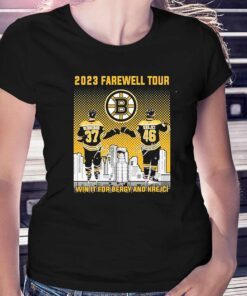 Boston Bruins Patrice Bergeron And David Krejci 2023 Farewell Tour Signatures Shirt Boston Bruins Patrice Bergeron And David Krejci 2023 Farewell Tour Signatures Shirt