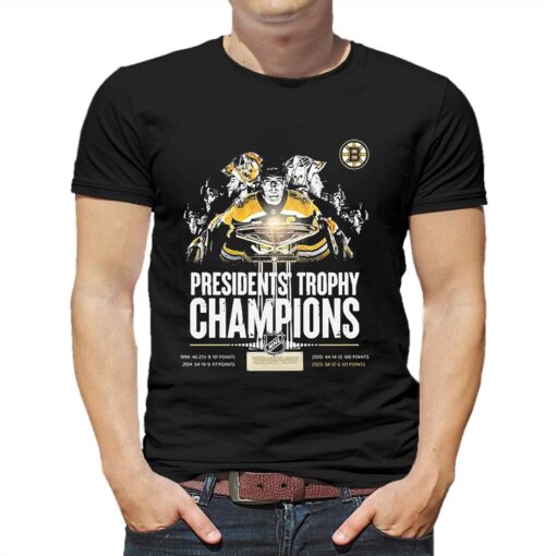 Boston Bruins Presidents Trophy Champions Shirt