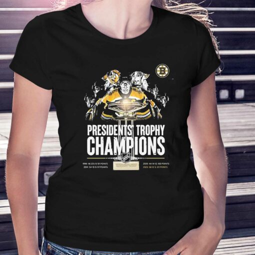 Boston Bruins Presidents Trophy Champions Shirt