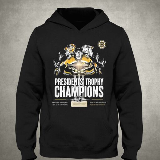 Boston Bruins Presidents Trophy Champions Shirt